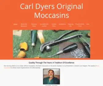 Carldyers.com(Custom Leather Moccasins for Sale from Carl Dyer's Original Moccasins Custom Leather Moccasins for Sale from Carl Dyer's Original Moccasins) Screenshot