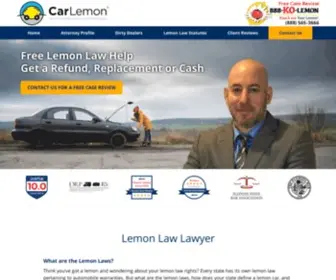 Carlemon.com(Lemon Law Attorney) Screenshot