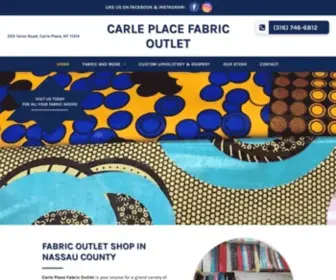 Carleplacefabricoutlet.com(Carle Place) Screenshot