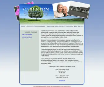 Carletonfuneralhome.ca(Carleton Funeral Home & Crematorium) Screenshot