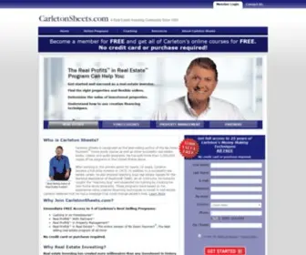 Carletonsheets.com(Real Estate Investing and Government Foreclosures) Screenshot