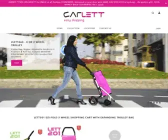 Carlett.com.au(CARLETT SHOPPING TROLLEYS AUSTRALIA) Screenshot