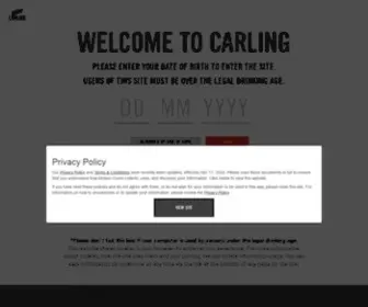 Carling.com(Home) Screenshot