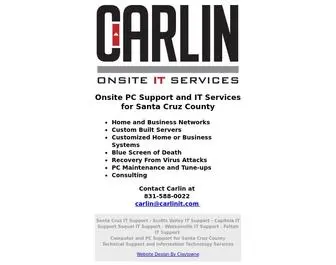 Carlinit.com(Santa Cruz PC Computer Support) Screenshot