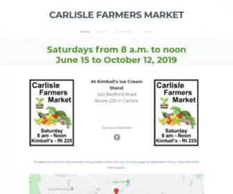 Carlislefarmersmarket.org(Carlisle Farmers Market) Screenshot