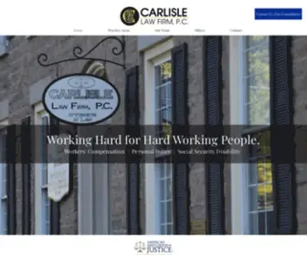 Carlislefirm.com(Workers' Compensation) Screenshot