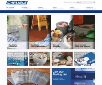 Carlislefsp.com(Carlisle FoodService Products) Screenshot