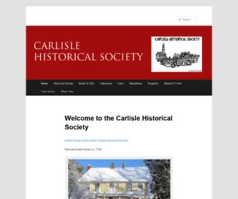 Carlislehistory.org(Carlisle Historical Society) Screenshot