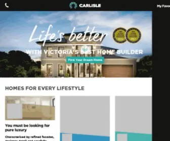 Carlislehomes.com.au(Home Builders & Construction in Melbourne) Screenshot