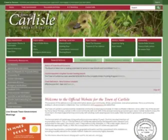 Carlislema.gov(Carlisle, MA) Screenshot