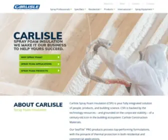 Carlislesfi.com(Carlisle Spray Foam Insulation) Screenshot