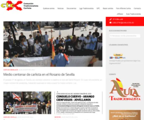 Carlistas.es(COMUNION TRADICIONALISTA CARLISTA) Screenshot