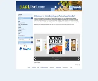 Carllibri.com(Unsere Fachbuchhandlung versorgt Sie mit der ganzen Palette der für die Brau) Screenshot