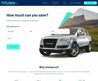 Carloans.com.au(Find out what your car loan repayments could be) Screenshot