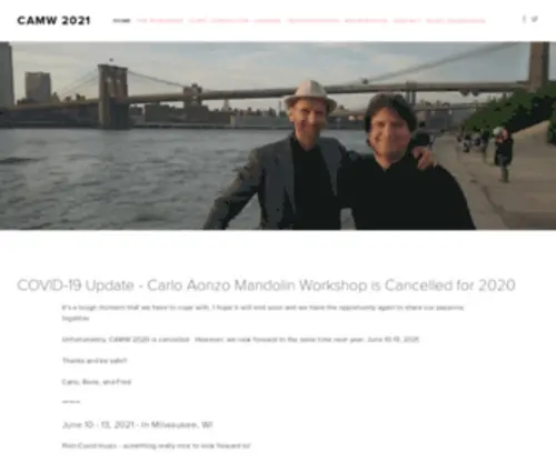 Carloaonzomandolinschool.com(CAMW 2021) Screenshot