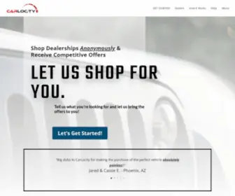 Carlocity.com(CarLocity Shop cars and trucks anonymously) Screenshot