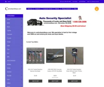 Carlocksandkeys.com(Car Locks and Keys) Screenshot