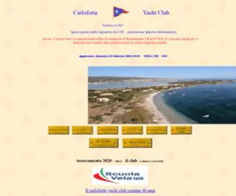 Carloforteyachtclub.org(Carloforte Yacht Club) Screenshot