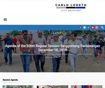 Carloloreto.com.ph(SANGGUNIANG PANLALAWIGAN) Screenshot