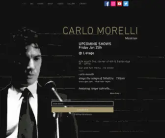 Carlomorelli.org(Carlo Morelli vocalist) Screenshot