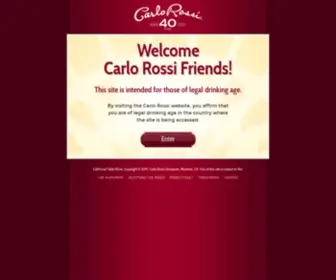 Carlorossi.com(Age Gate) Screenshot