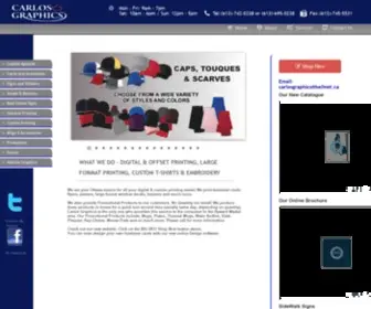Carlos-Graphics.com(Digital Printing Services in Ottawa) Screenshot