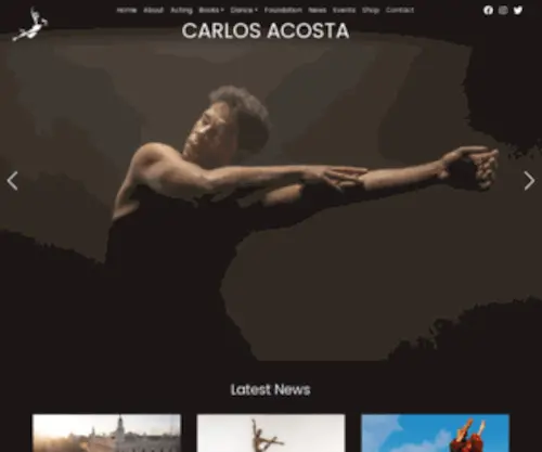 Carlosacosta.com(Cuban dancer) Screenshot