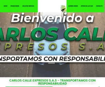 Carloscallexpresos.com.co(Carlos Calle Expresos) Screenshot