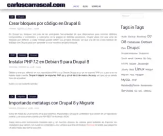 Carloscarrascal.com(Desvaríos de un desarrollador. Sobre GNU / Linux) Screenshot