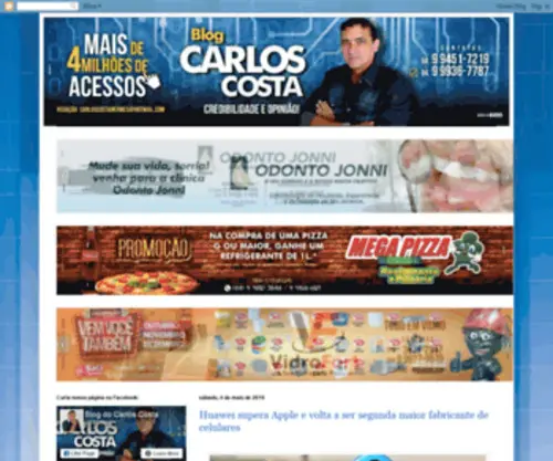 Carloscosta.com.br(Blog do Carlos Costa) Screenshot
