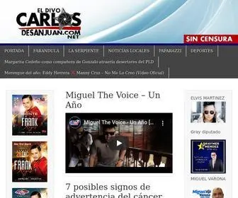 Carlosdesanjuan.com(Carlos De San Juan // El Divo) Screenshot