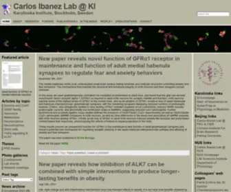Carlosibanezlab.se(Carlos Ibanez Lab @ KI) Screenshot