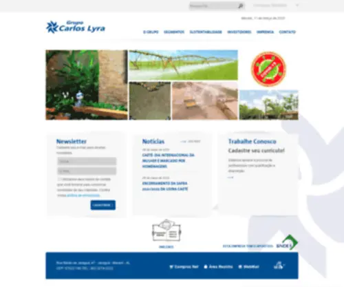 Carloslyra.com.br(Grupo Carlos Lyra) Screenshot
