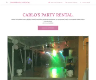 Carlospartyrental.com(CARLO'S PARTY RENTAL) Screenshot