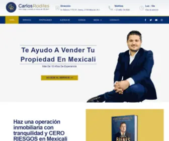 Carlosrodiles.com(Carlos Rodiles: Agente Top de Bienes Raíces en Mexicali) Screenshot