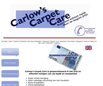 Carlows.nl(Carlows Carpet Care) Screenshot