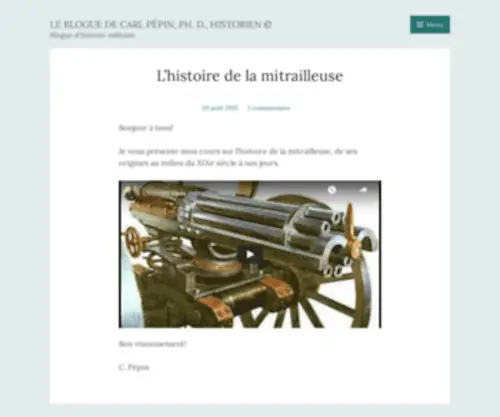 Carlpepin.com(Le blogue de Carl Pépin) Screenshot