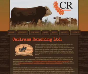 Carlramsherefords.com(Carlrams Ranching Ltd) Screenshot