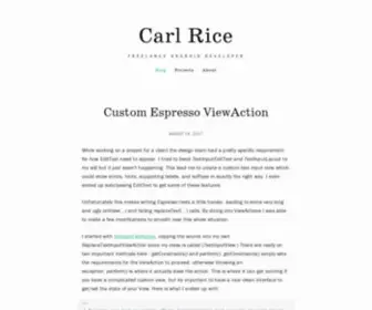 Carlrice.io(Carl Rice) Screenshot