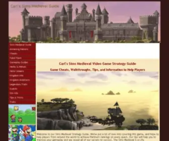 Carls-Sims-Medieval-Guide.com(A Strategy Guide for The Sims Medieval) Screenshot