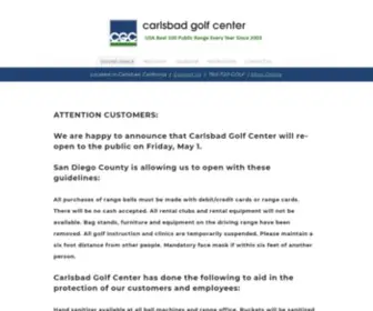 Carlsbadgolfcenter.com(Carlsbad Golf Center) Screenshot