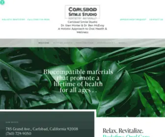 Carlsbadsmilestudio.com(Dentist in Carlsbad) Screenshot