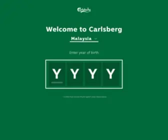 Carlsberg.com.my(Probably The Best Beer In The World) Screenshot
