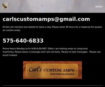 Carlscustomamps.com(Carl's Custom Amps) Screenshot