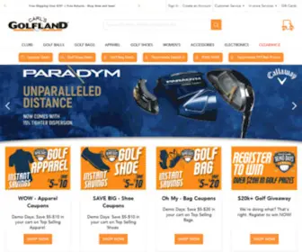 Carlsgolfland.com(Golf Clubs) Screenshot