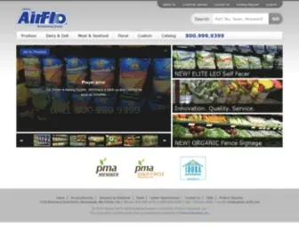 Carlson-Airflo.com(Produce Merchandising Equipment) Screenshot