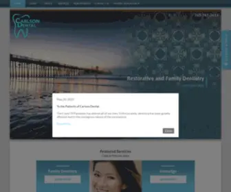 Carlsondental.net(Dentist in Escondido) Screenshot