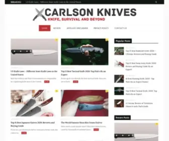 Carlsonknives.com(Carlson knives) Screenshot