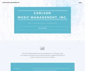 Carlsonmusicmanagement.com(Carlson Music Management) Screenshot