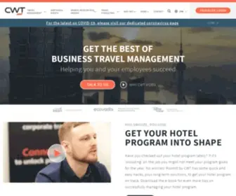 Carlsonwagonlit.com(The relationship between companies and travelers) Screenshot